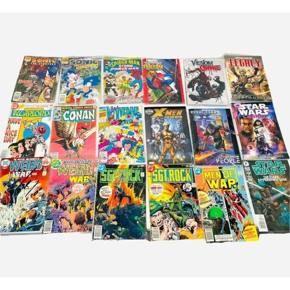 Marvel Other - Comic Book Graphic Novel Lot Marvel X-Men Day After DC Sonic Spiderman Star Wars